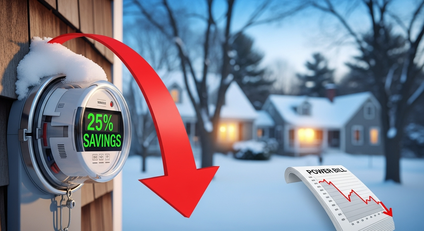Massachusetts residents may save up to 25% on winter electricity bills.