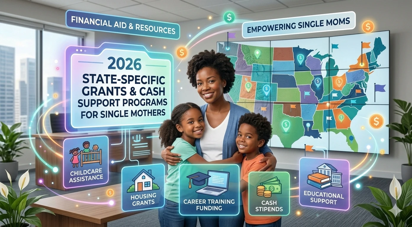 State-Specific Grants & Cash Support Programs for Single Mothers in 2026