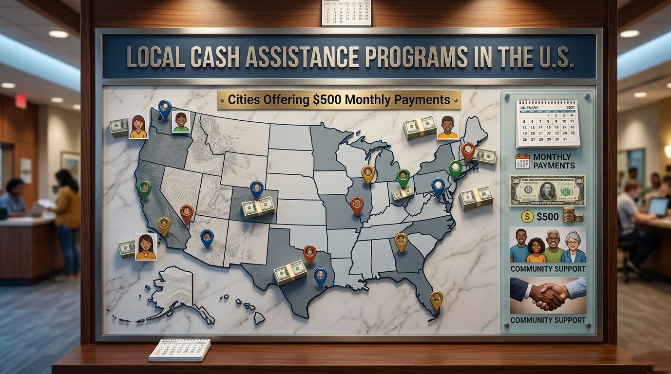 Local Cash Assistance Programs in the U.S. Cities Offering $500 Monthly Payments
