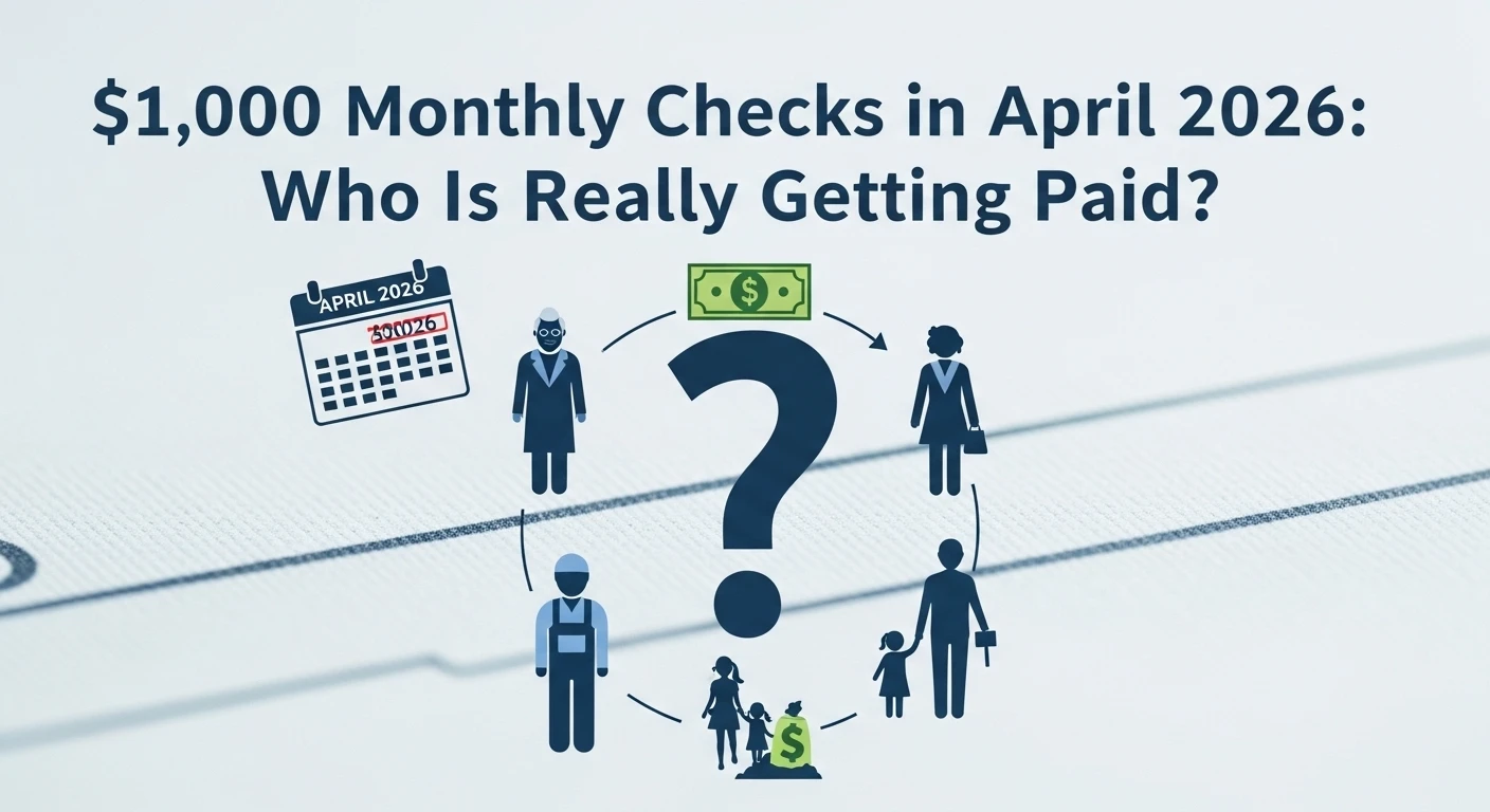 $1,000 Monthly Checks in April 2026 Who Is Really Getting Paid