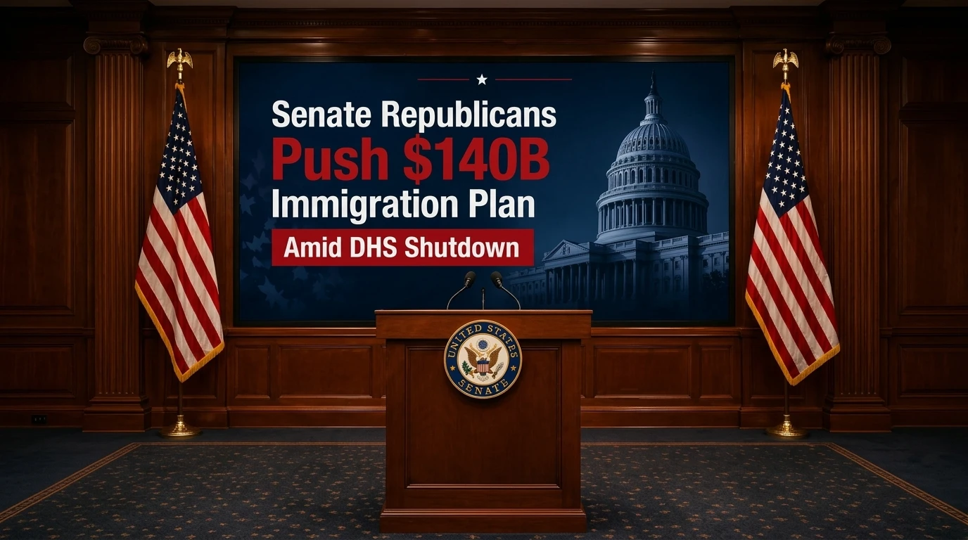 Senate Republicans Push $140B Immigration Plan Amid DHS Shutdown
