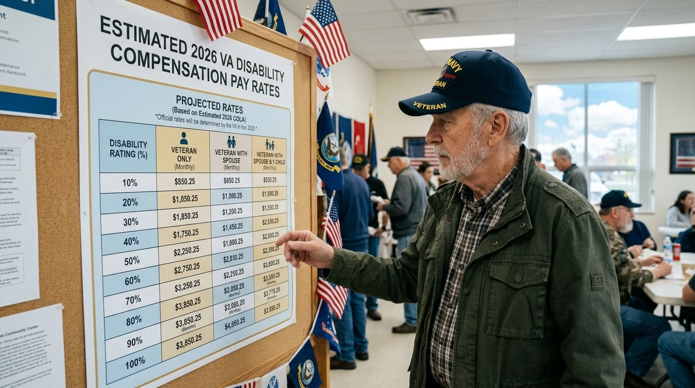VA Disability Pay Chart 2026 How Much Veterans Can Expect