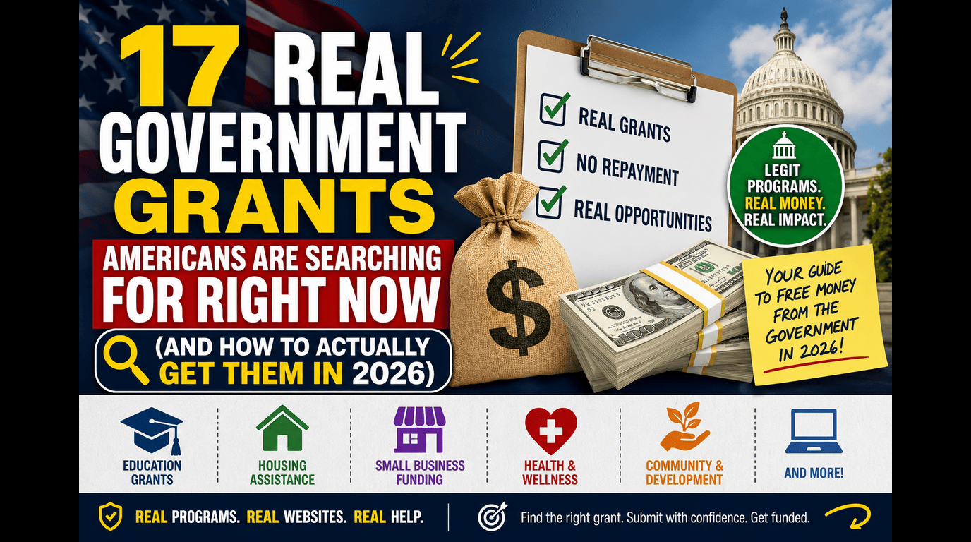17 Real Government Grants Americans Are Searching in 2026