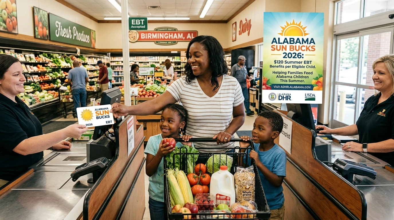 Alabama SUN Bucks 2026 $120 Summer EBT Benefits for Eligible Children