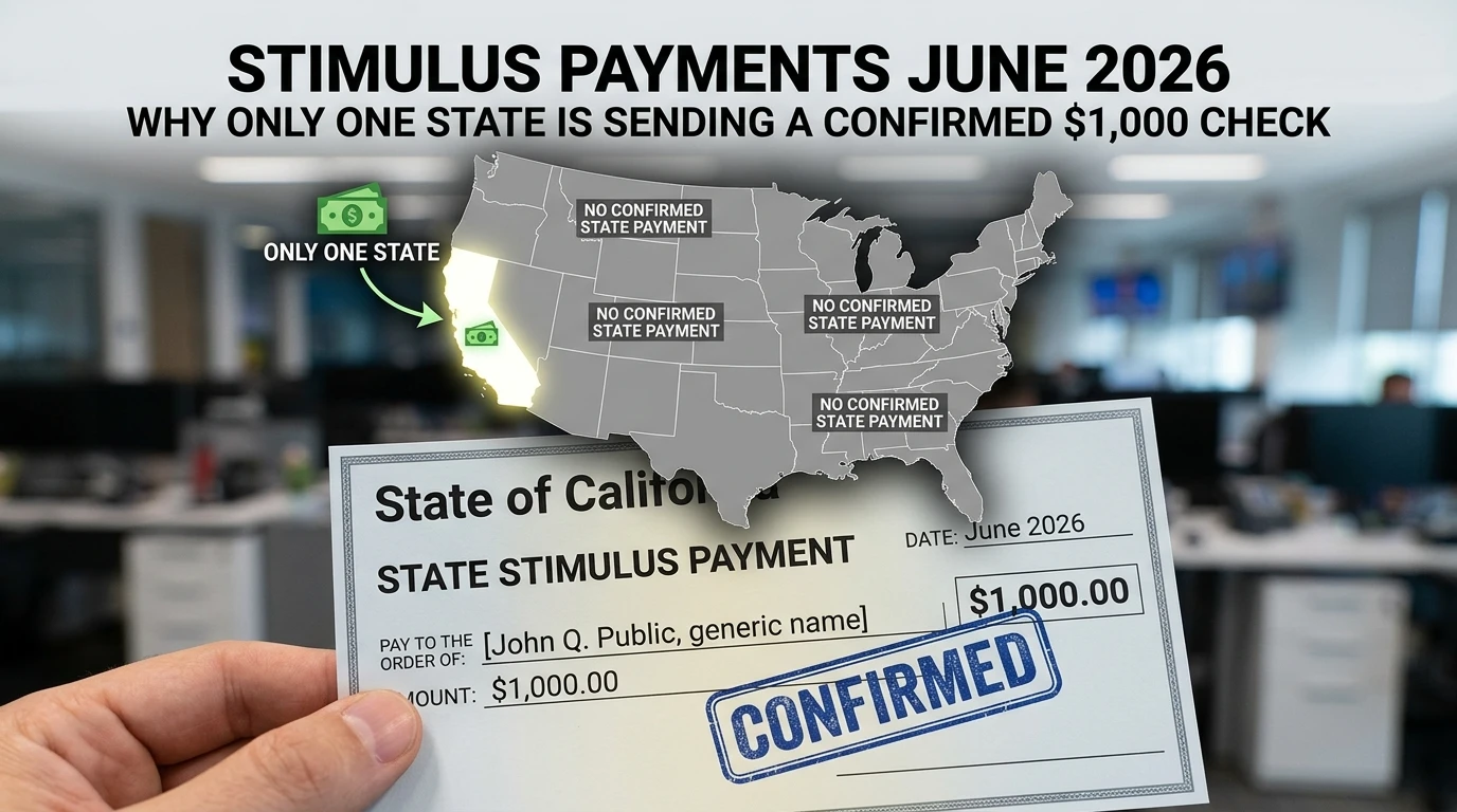 Stimulus Payments June 2026 Why Only One State Is Sending a Confirmed $1,000 Check